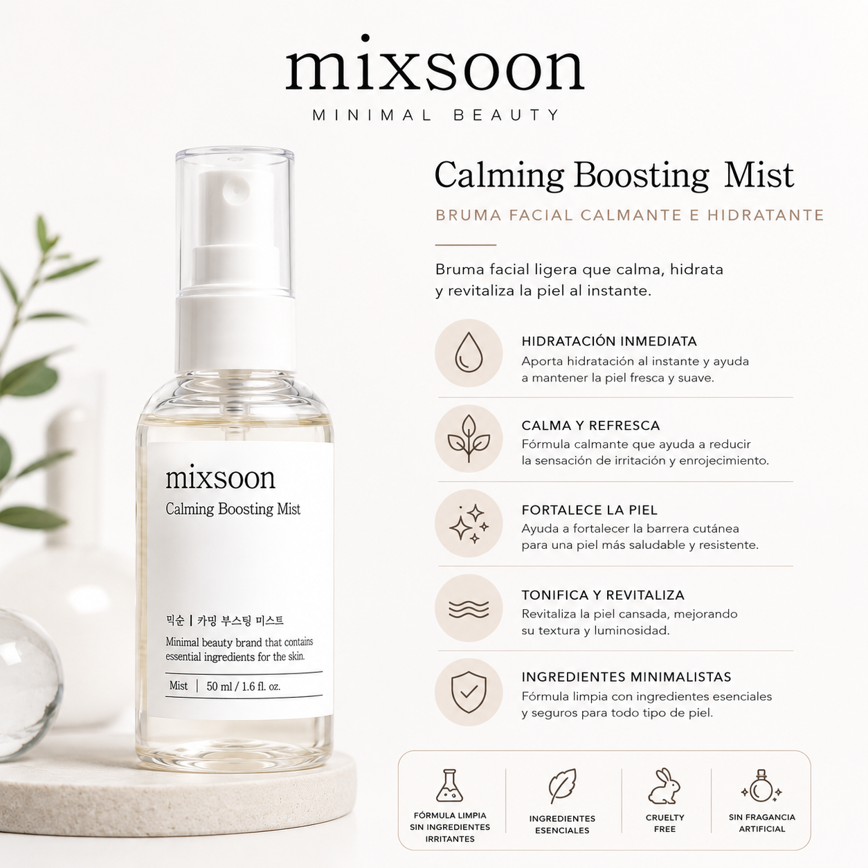 Mixsoon Calming Boosting Mist 50 ml