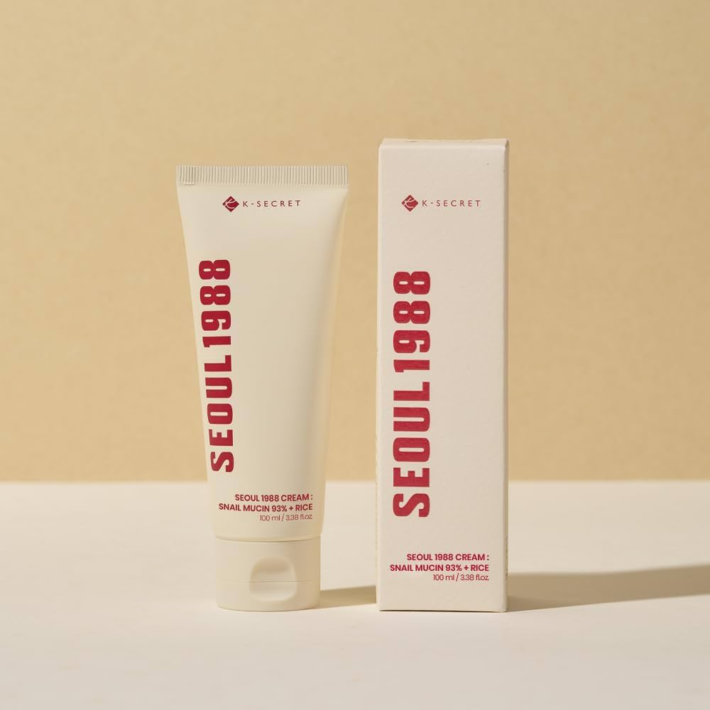 K-SECRET - SEOUL 1988 CREAM : SNAIL MUCIN 93% + RICE 100ML