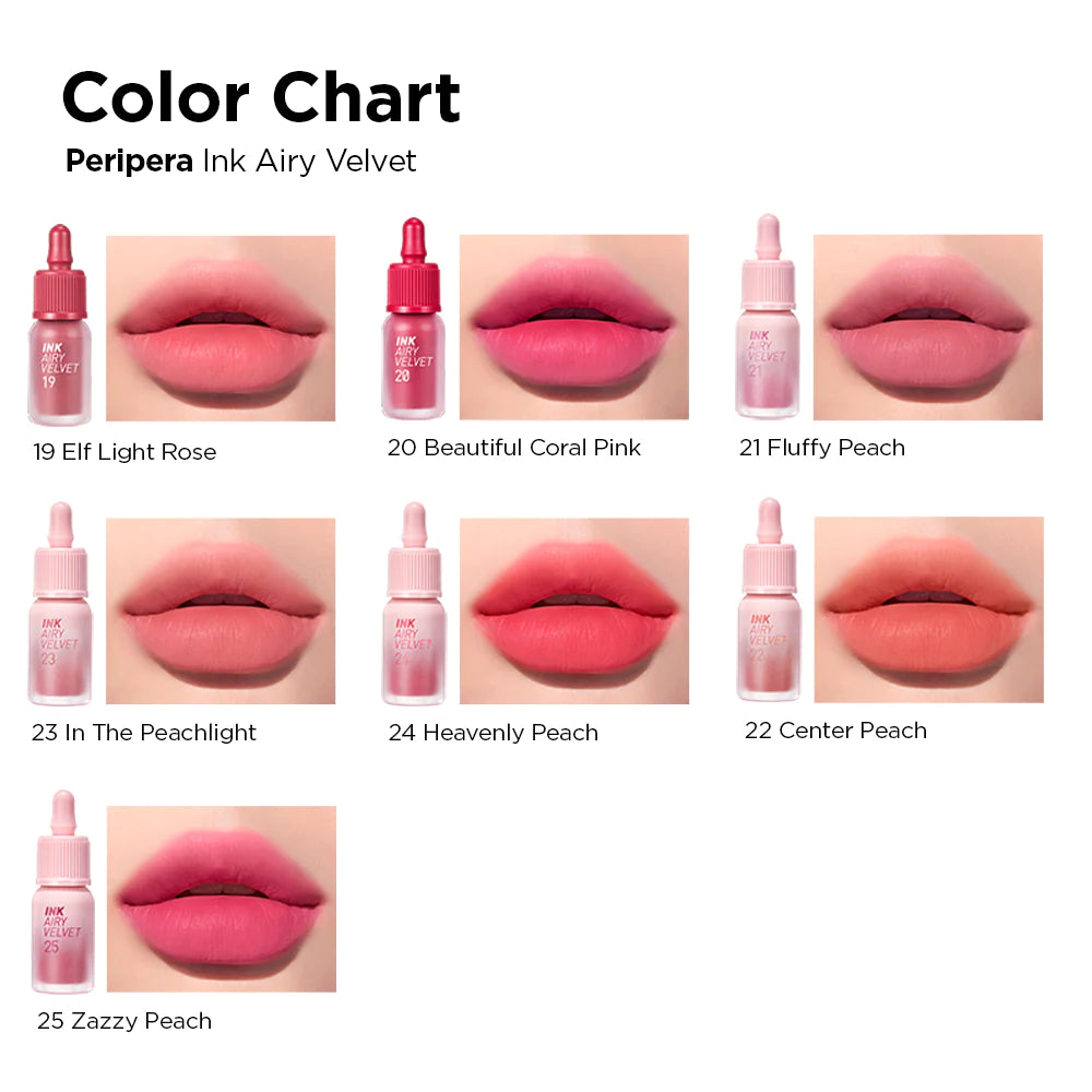 Peripera Ink Airy Velvet Tinta Labial Coreana