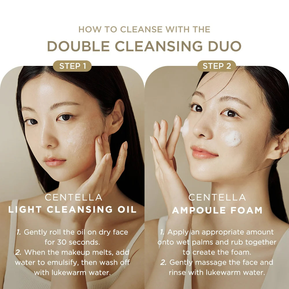 Skin1004 Duo Doble Limpieza Cleansing Oil + Ampoule Foam