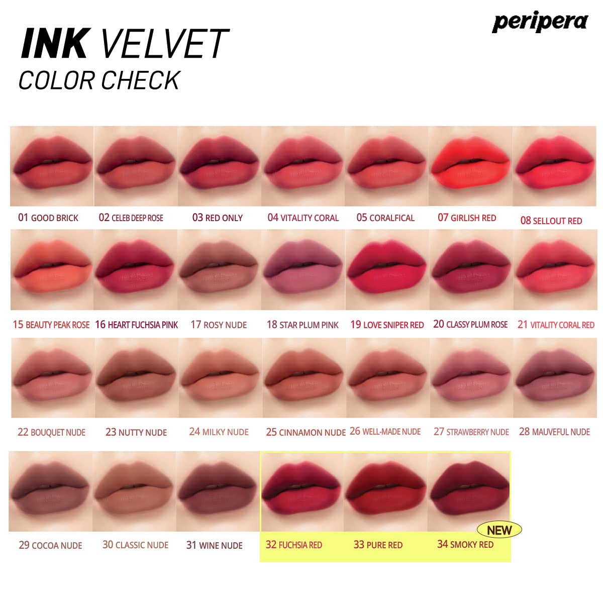 Peripera Ink Velvet Tinta Labial Coreana