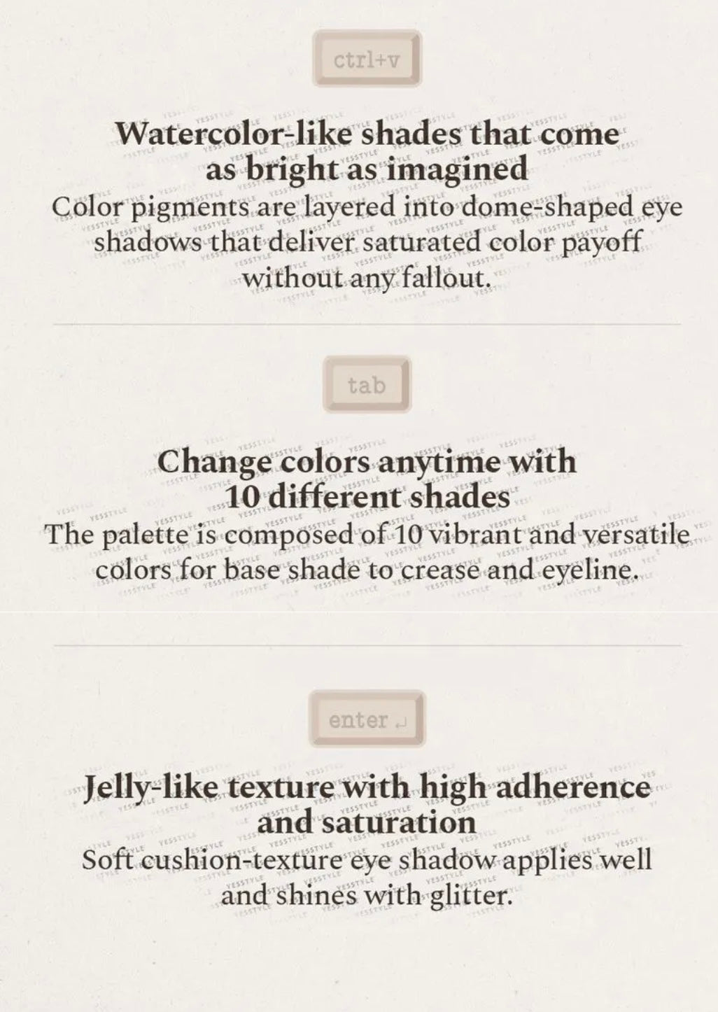 lilybyred Mood Keyboard Palette 5Types