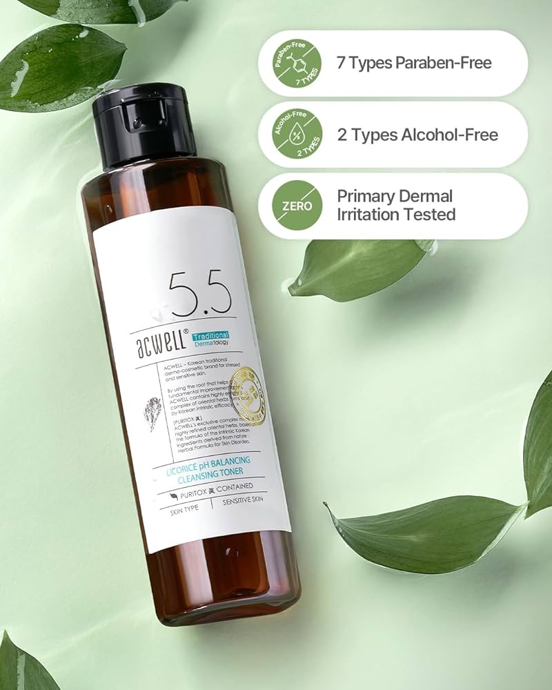 Acwell Traditional Dermatology Licorice PH Balancing Cleansing Toner Limpiador