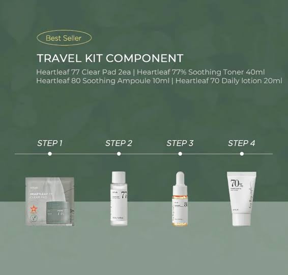 Anua Heartleaf Soothing Trial Kit (kit de viaje)