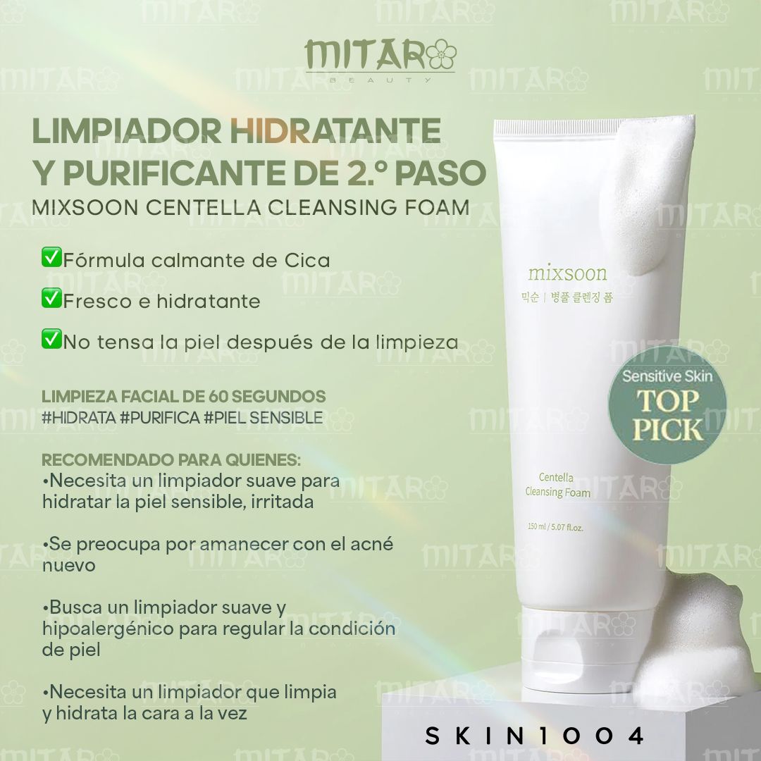 Mixsoon Bean Cleansing Oil + Mixsoon Centella Cleansing Foam