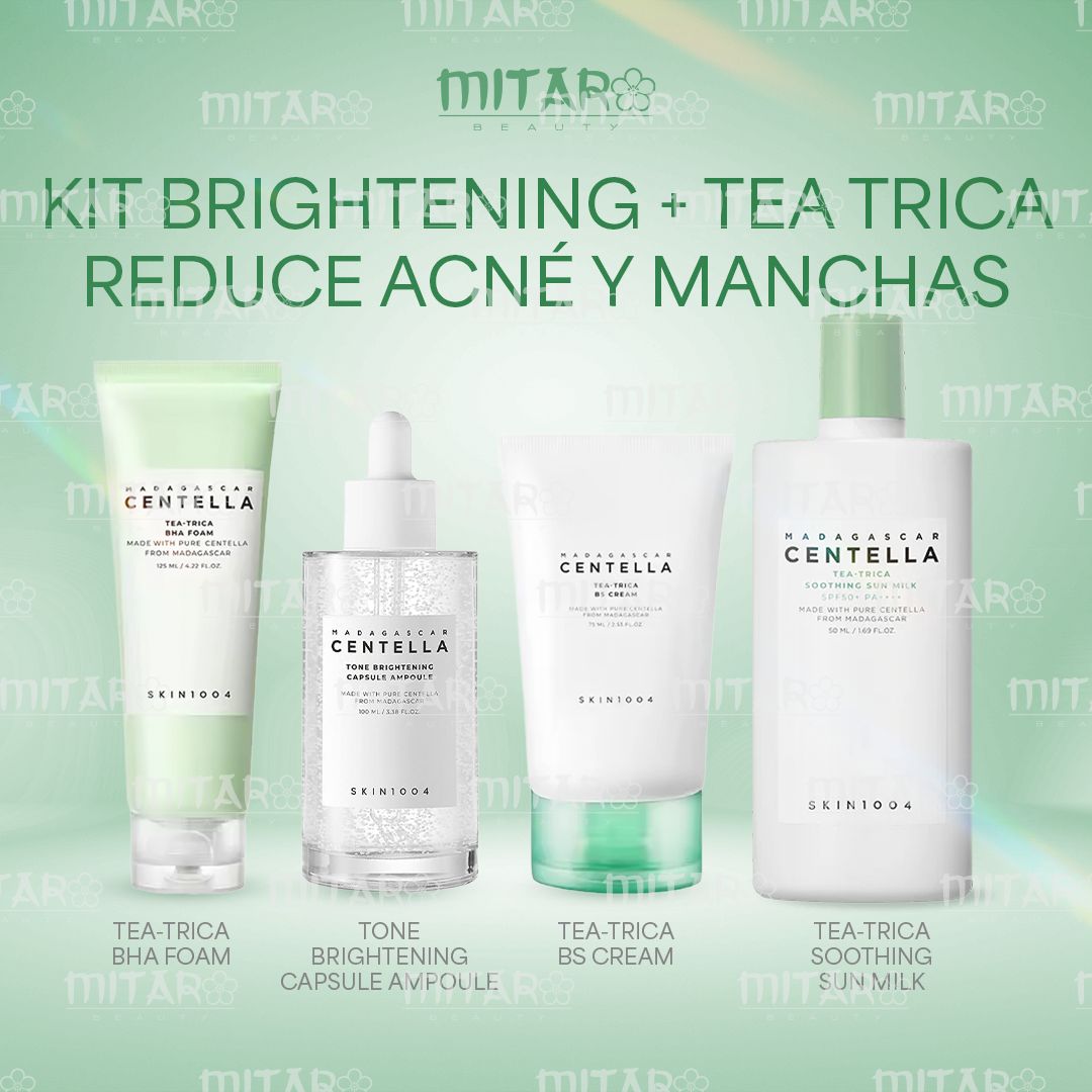 Kit Brightening + Tea Trica Reduce Acné y Manchas