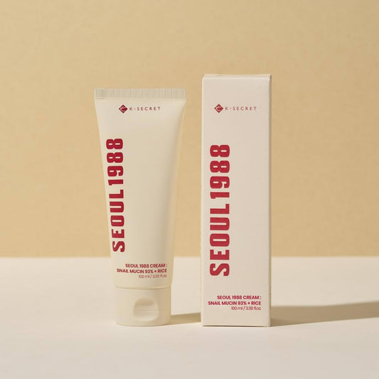 K-SECRET - SEOUL 1988 CREAM : SNAIL MUCIN 93% + RICE 100ML