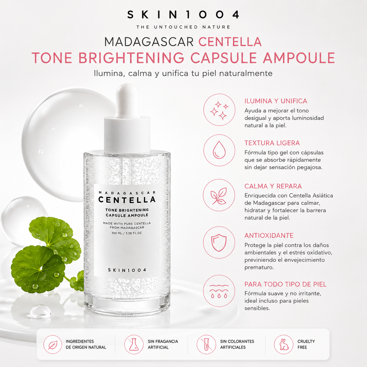 SKIN1004 - Madagascar Centella Tone Brightening Capsule Ampoule (100ml)