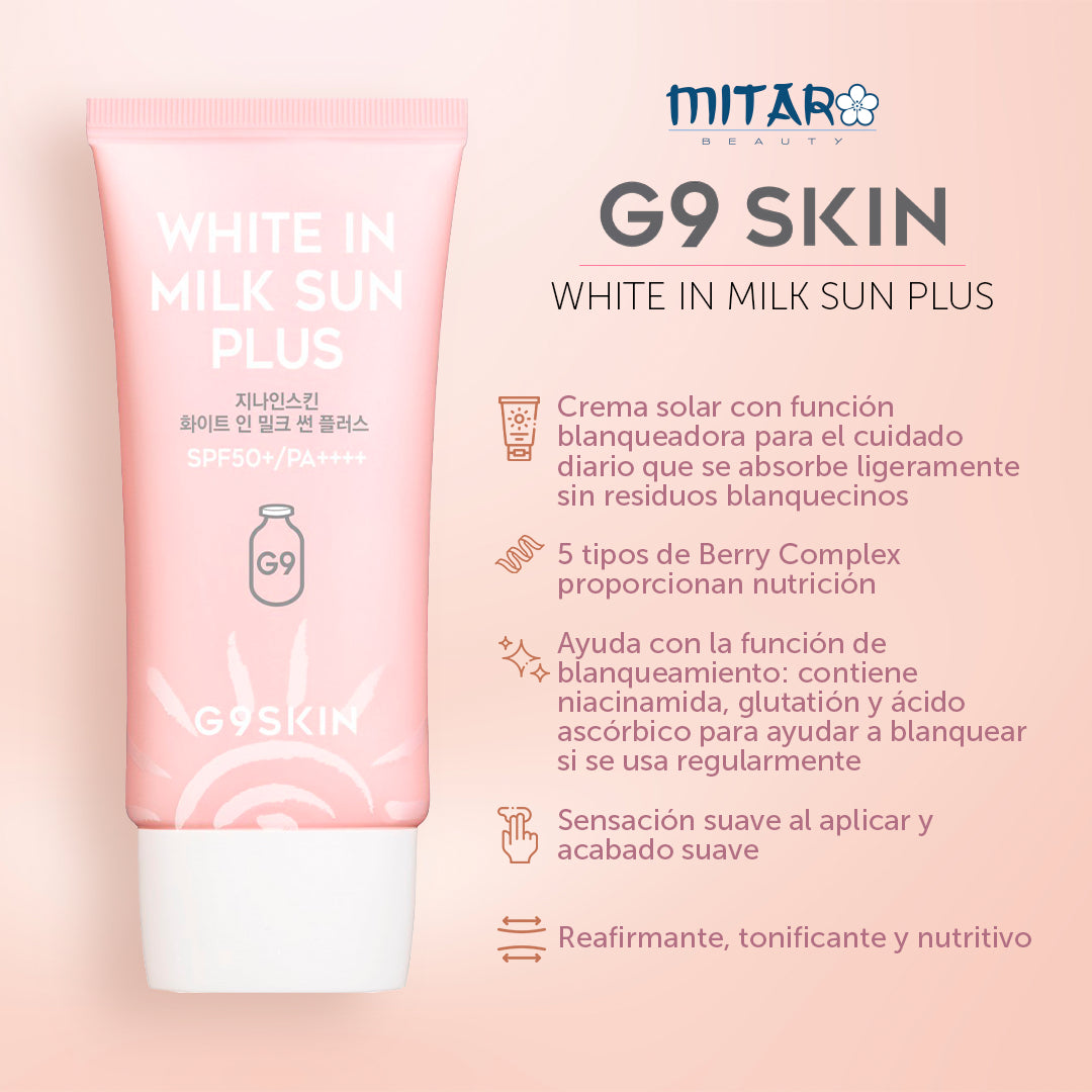 G9skin White In Milk Sun Plus SPF50+ PA++++ 40 ml Protector Solar