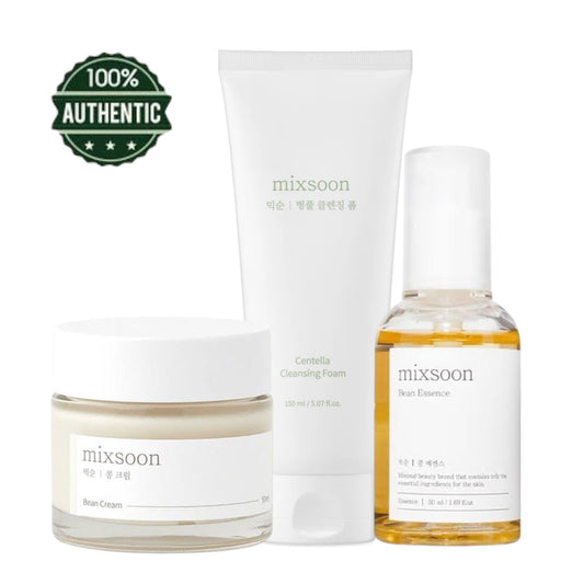 Mixsoon Kit Esencial Bean Essence + Centella Foam + Bean Cream