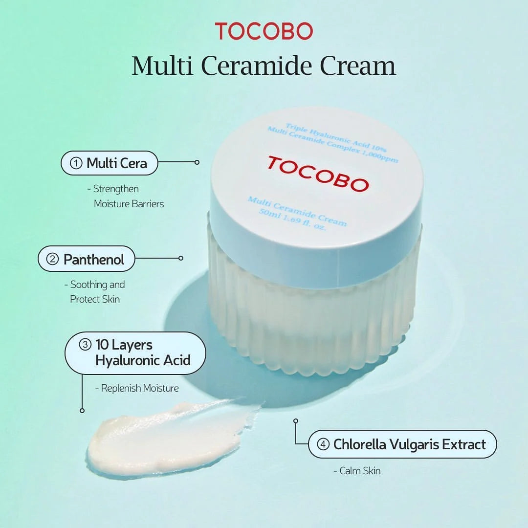 Tocobo Multi Ceramide Cream Triple Hyaluronic Acid 10%