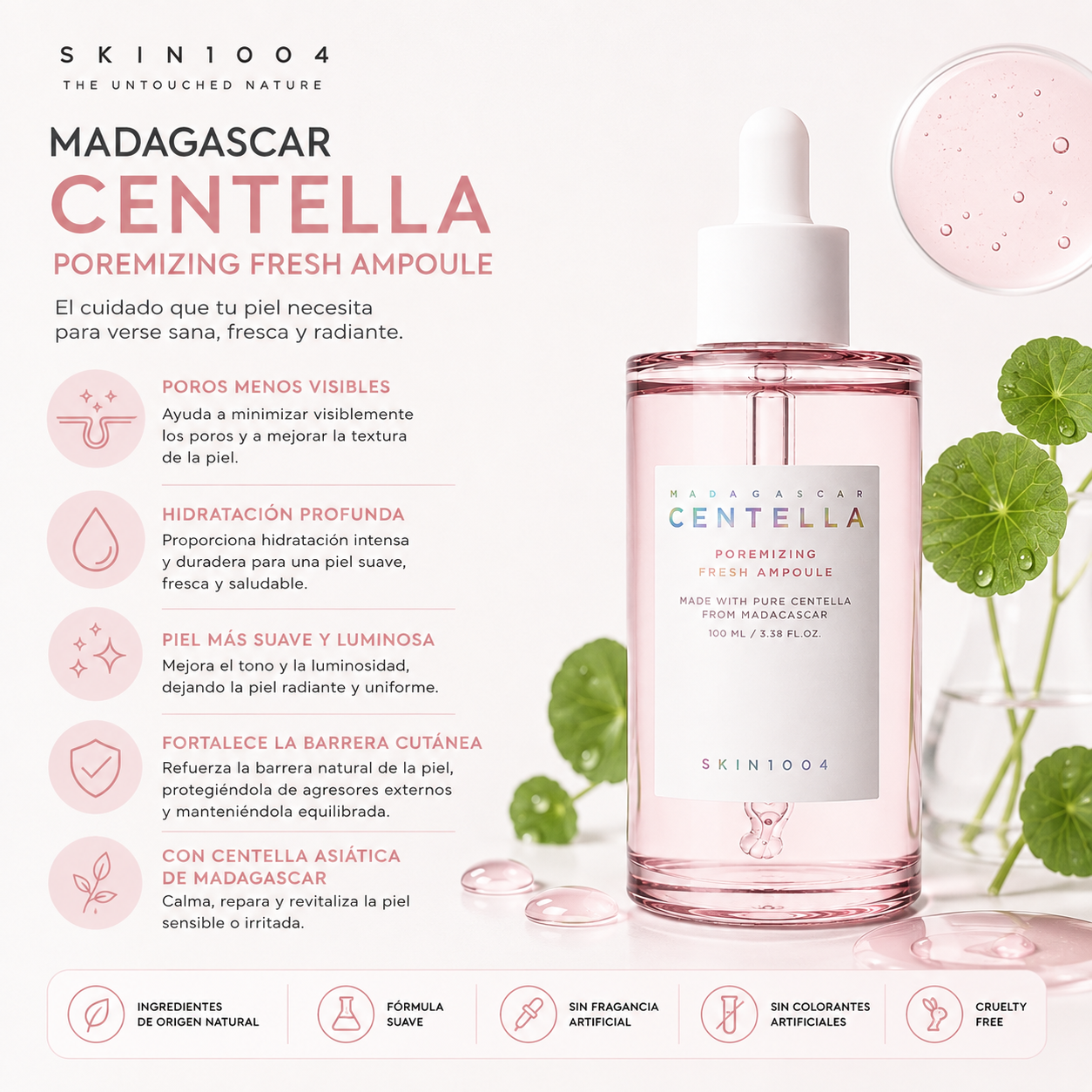Skin1004 Madagascar Centella Poremizing Fresh Ampoule (100ml)