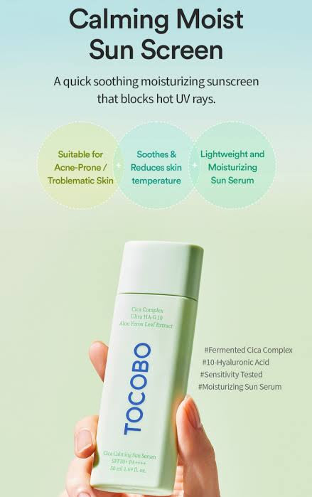 Tocobo Cica Calming Sun Serum SPF50+