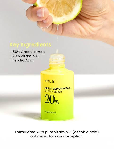 ANUA - Green Lemon Vitamin C Blemish Serum - 20ml