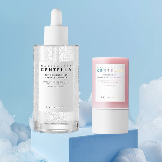 Skin1004 Dúo Reducción Manchas y Poros Clay Mask + Tone Brightening