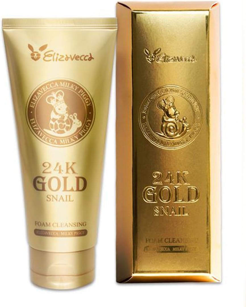 Elizavecca 24k Gold Snail Cleansing Foam Limpiador Facial